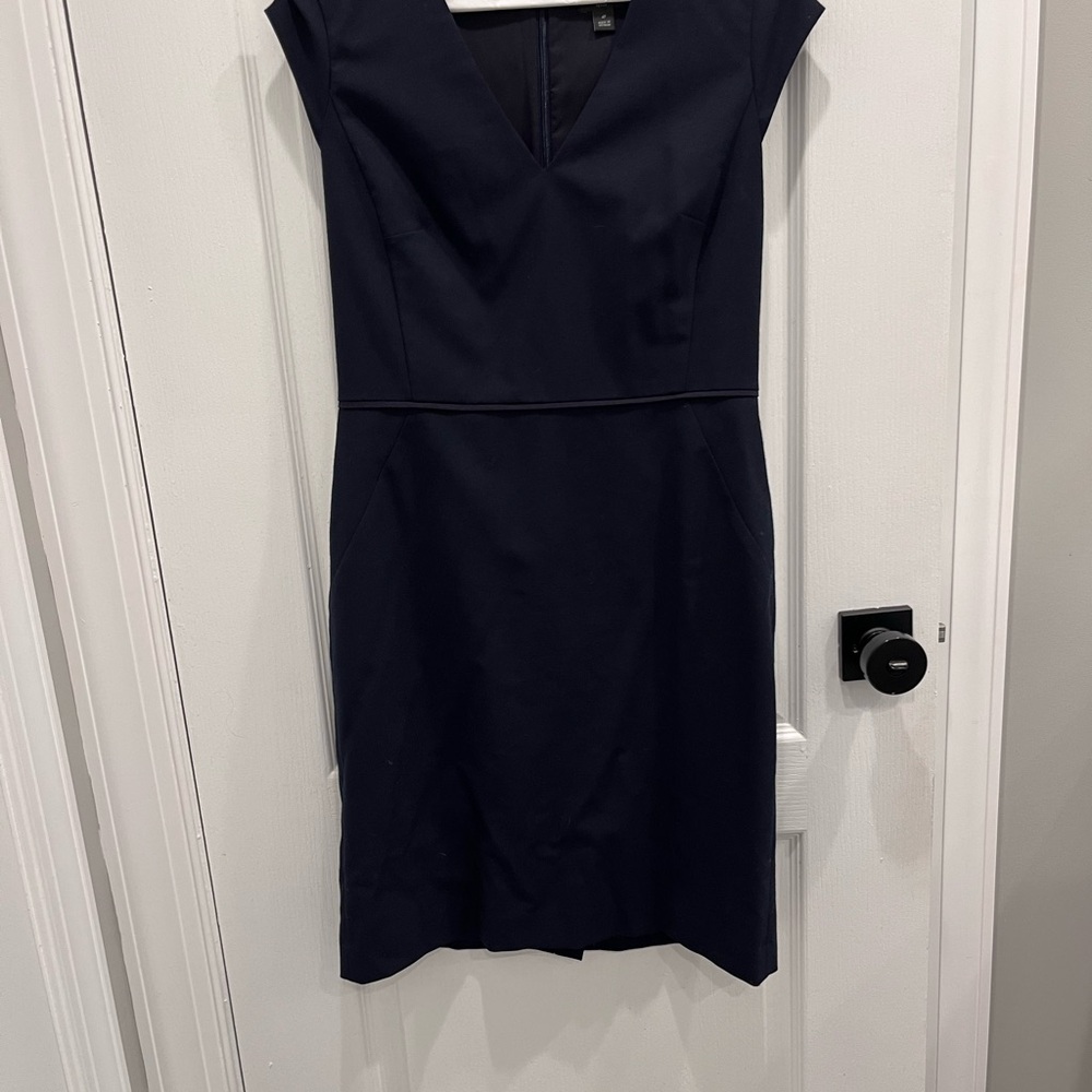 Ann Taylor Classic Navy Mini Dress